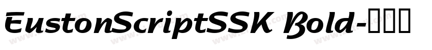 EustonScriptSSK Bold字体转换